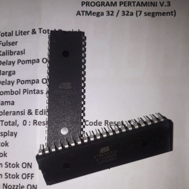 ic program pertamini atau pom mini ATMEGA 32 A