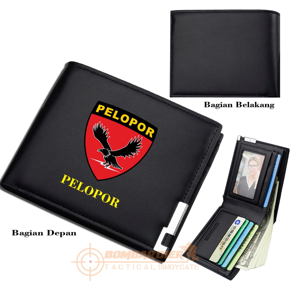 Promo!!! Dompet Pria Lipat pemuda Dompet Kulit Men Fashion Letter Wallet bebas costume logo