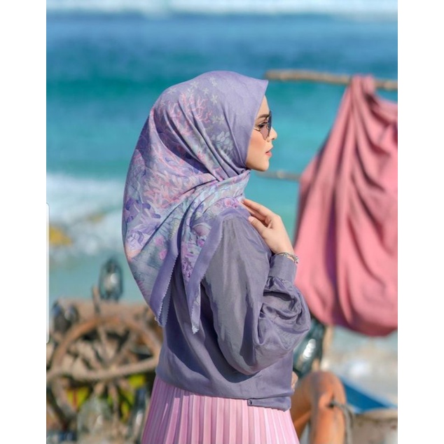 The little mermaid lavender Satin Buttonscarves