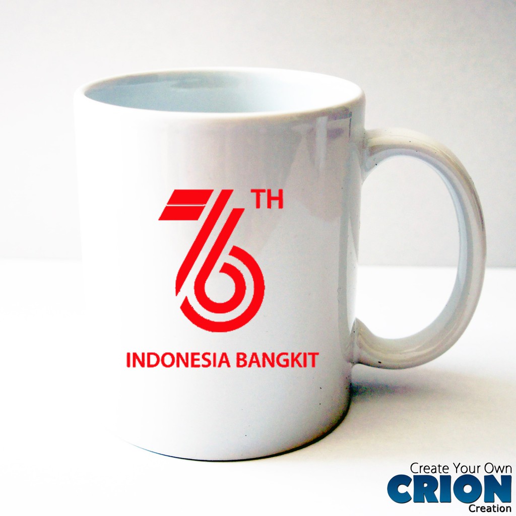 Gelas Mug 76 TH Indonesia - Kemerdekaan - By Crion