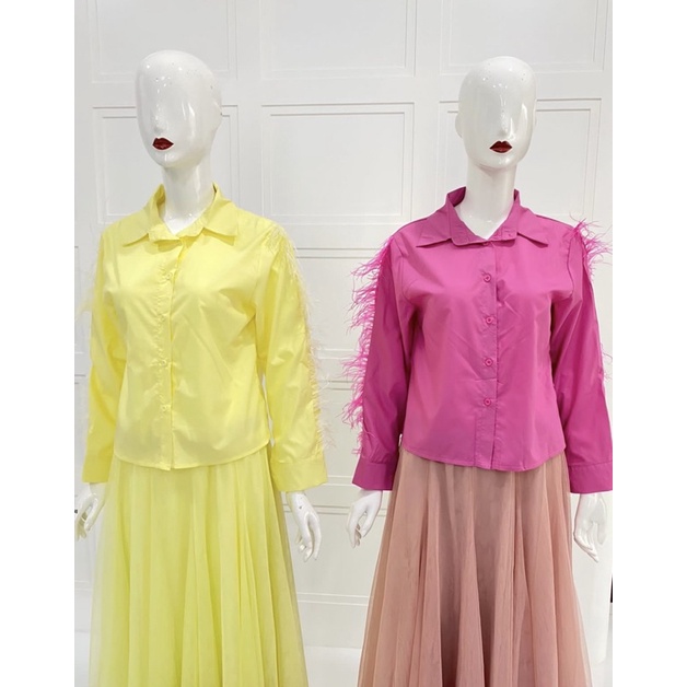 Blouse Bulu Vivorie Premium