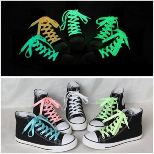 Tali Sepatu Nyala Luminous Glow in The Dark 2PCS