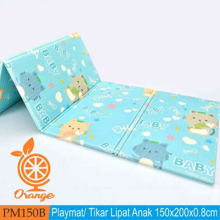 Playmat Premium Anak Bayi Lipat Tebal 5mm Double Pad 2 Ukuran Motif Random Playmat 180 x 200cm Alas Main Anak Tikar Bermain sangat Aman-2