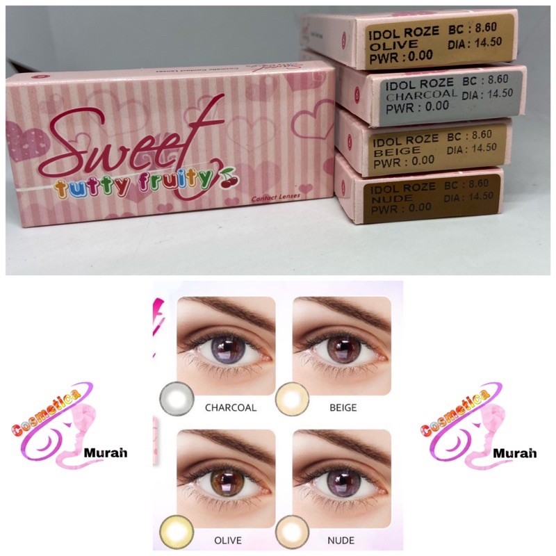 [ lengkap ] i dol roze softlens sweet idoll roze // sweet softlens idol rose // contact lens sweet idoll