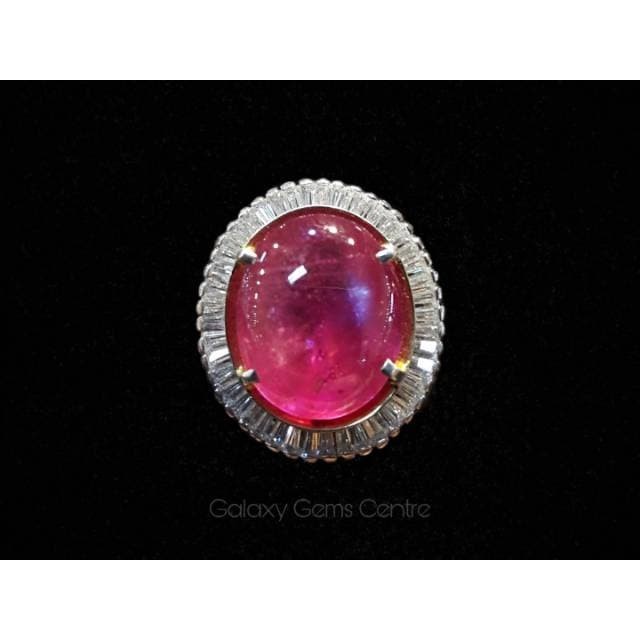 Cincin Batu Permata Natural Ruby Corondum Special Mewah