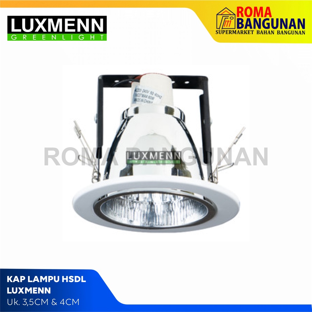 Luxmenn Kap Lampu Downlight Corong Lampu Kap Fitting Lampu Housing Downlight HSDL 3,5CM &amp; 4CM