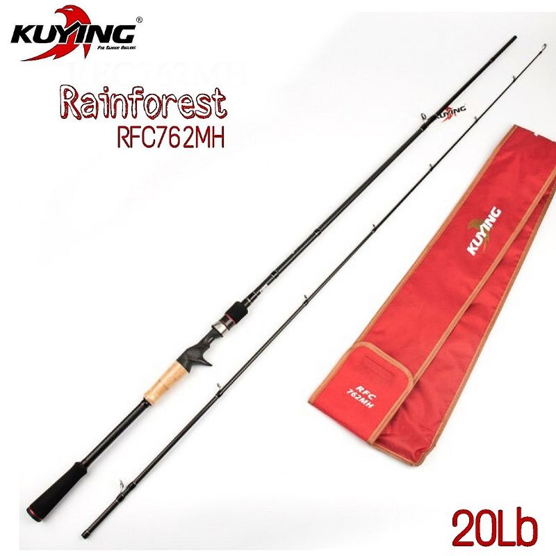 Rod Kuying Casting BC Rainforest RFC762MH 20Lb (Pack Pvc)