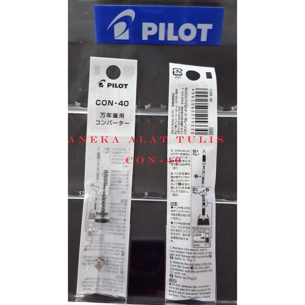 

Spesial Pilot Fountain Pen Con 40 / Converter Con-40 Pen Tinta Terlaris