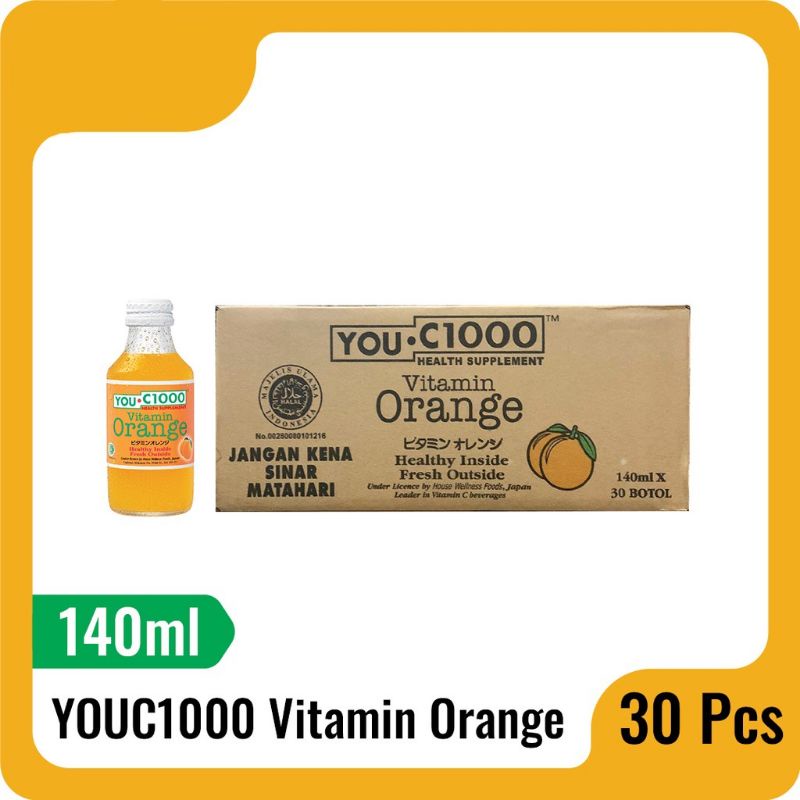 You C 1000 Orange UC1000 UC 1000 You C1000 140ml 140 ml 1 Dus Gojek Grab