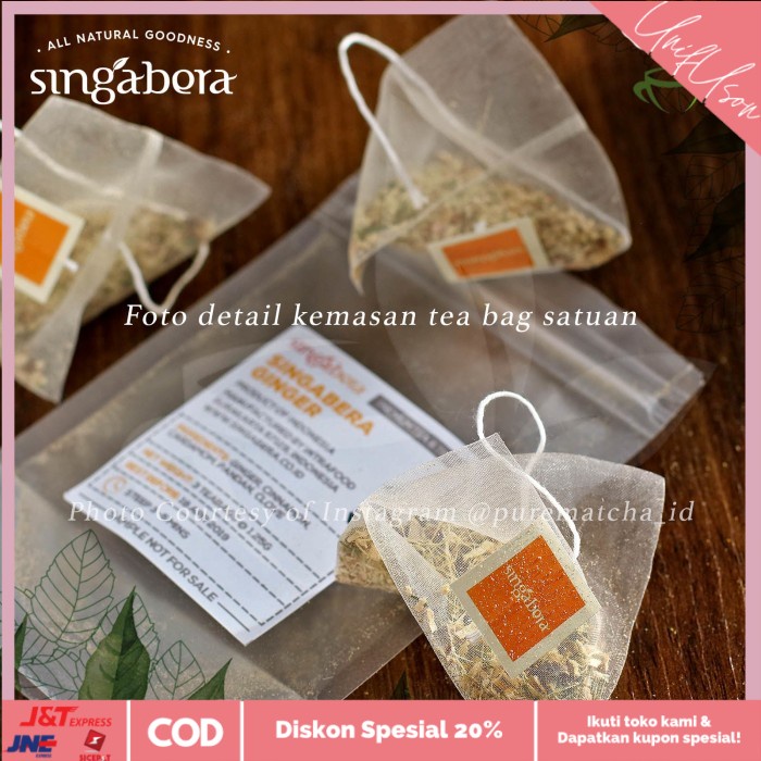 

⭐COD⭐ Singabera Teh Premium Indonesia - Singabera Lemongrass Ginger 100 tb