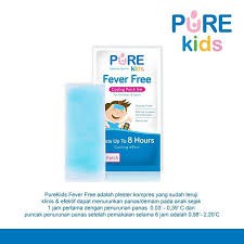 Pure Kids Fever Free Pure BB Baby Plester Penurun Panas Demam Isi 4 Pcs