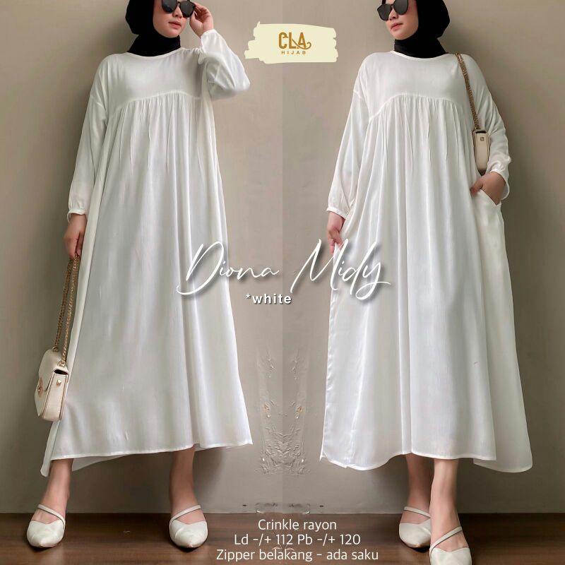 LUINO, DIANA, WIYANA Midi Dress Ori by Cla