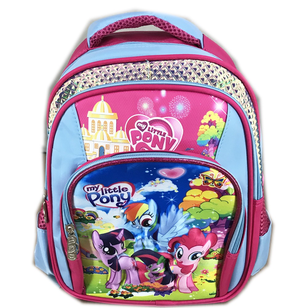 Tas Ransel Sekolah Anak TK Pony 3D Timbul Hard Cover Eva Foam