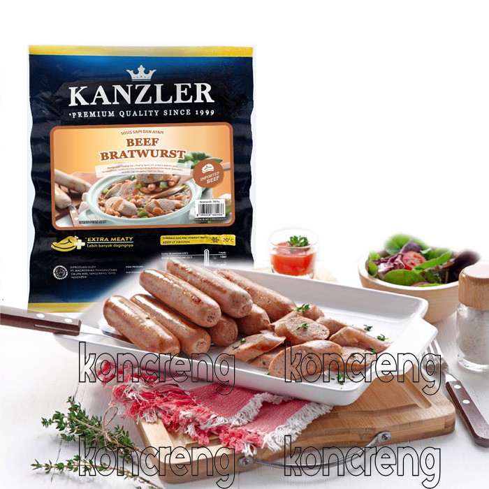 

Sosis Kanzler Beef Bratwurst 360gr Sausage 360 r | gr | gram