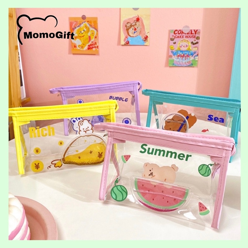 

Kotak Pensil Aesthetic Transparant Motif Animal - KP05