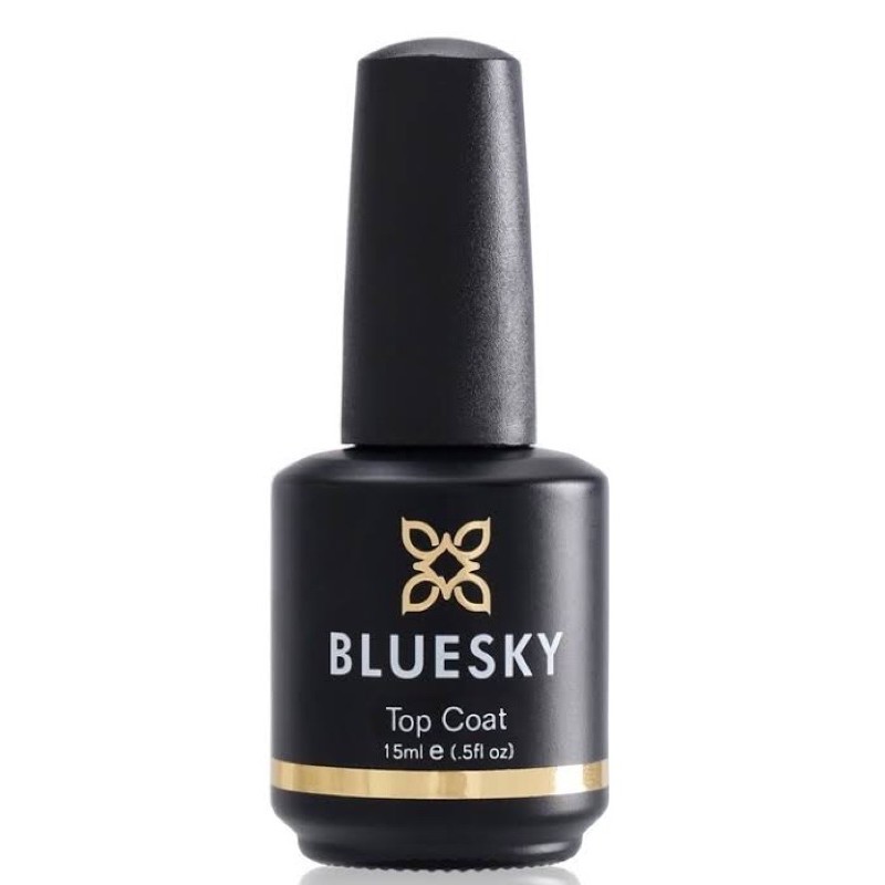 BLUESKY GEL POLISH KUTEK GEL HALAL TOP COAT NON WIPE SUPER KILAP GLOSSY