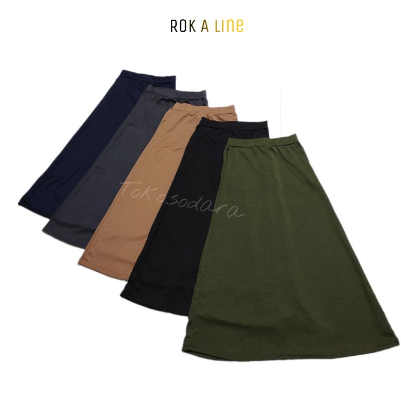 Rok Kerja A Line Scuba // Rok Scuba // Rok Murah // Rok Kuliah