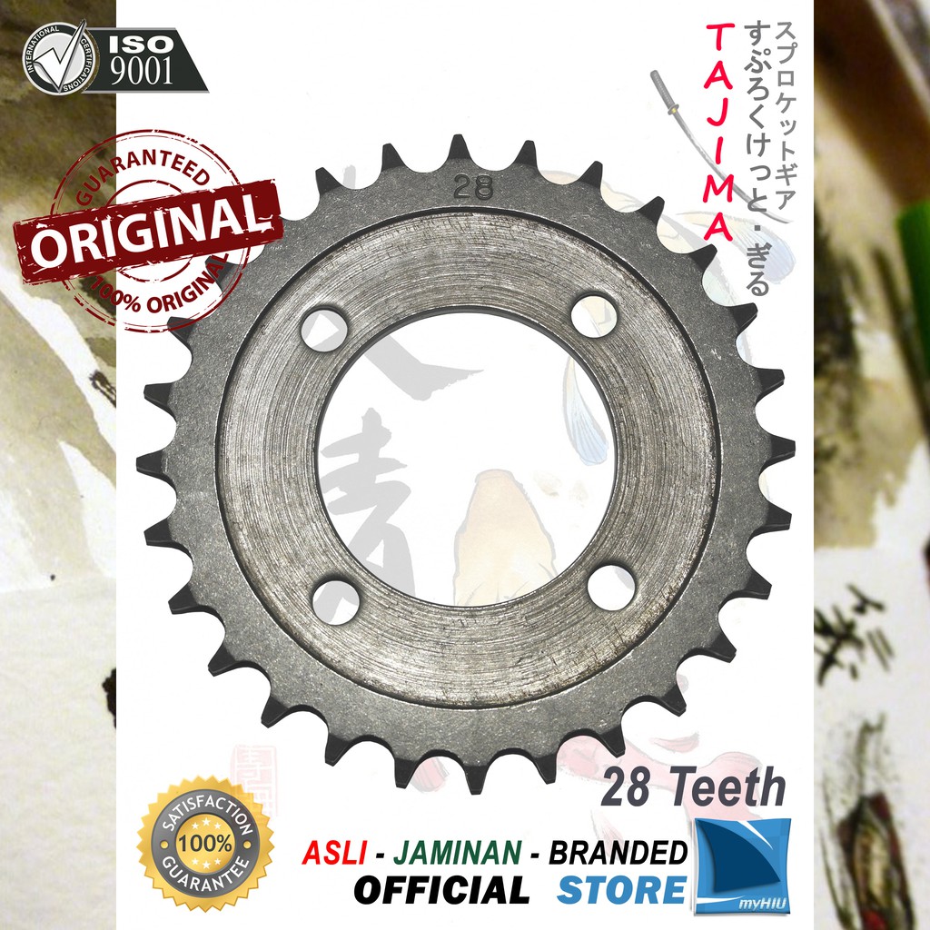 Gigi Tarik 28T ~ 39T HONDA Prima, Grand, Win Gir Belakang - Rear Sprocket Gear TAJIMA