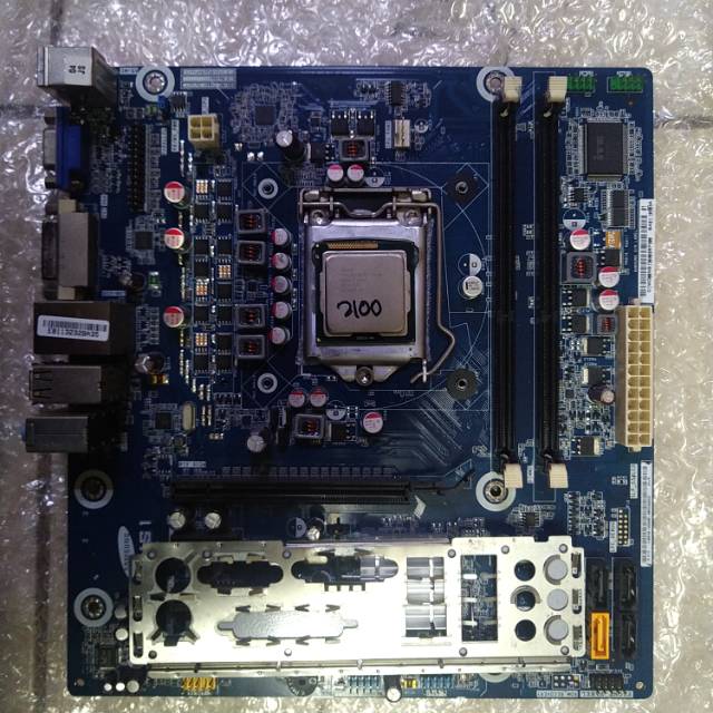 Paket mainboard h61 DDR3 prosesor core I3 2100