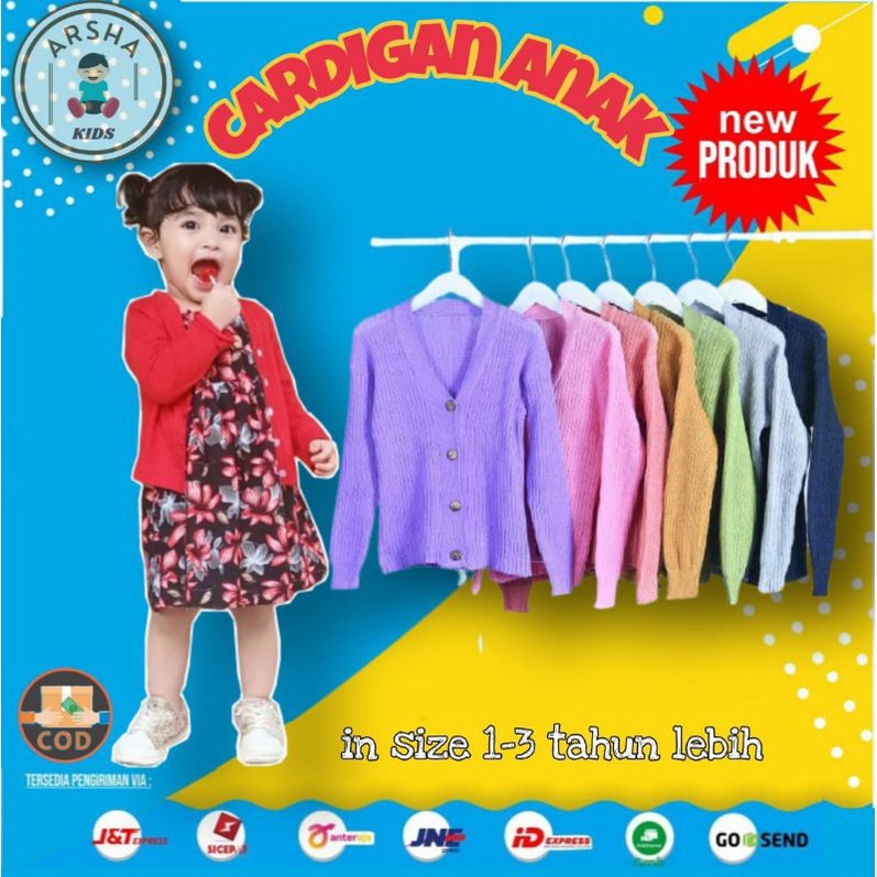 CARDIGAN RAJUT ANAK PEREMPUAN GARDIGAN CARDI KARDIGAN RAJUT ANAK LAKI LAKI PEREMPUAN UNISEX OVERSIZE