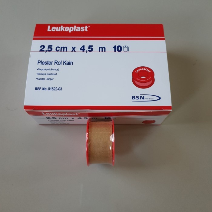 Plester Leukoplast 2,5 cm x 4,5 m / Plester Rol Kain 2,5x4,5 m / Leukoplast 2.5cm x 4.5m BSN