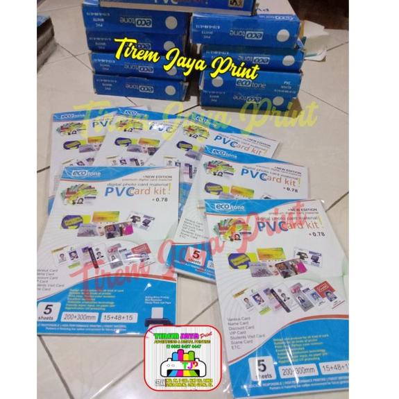 

[PRODUK P60EK] Bahan ID Card Card 5 Sheet/Kertas PVC Kualitas Bagus Tebal 0,78/Grosir IAZ