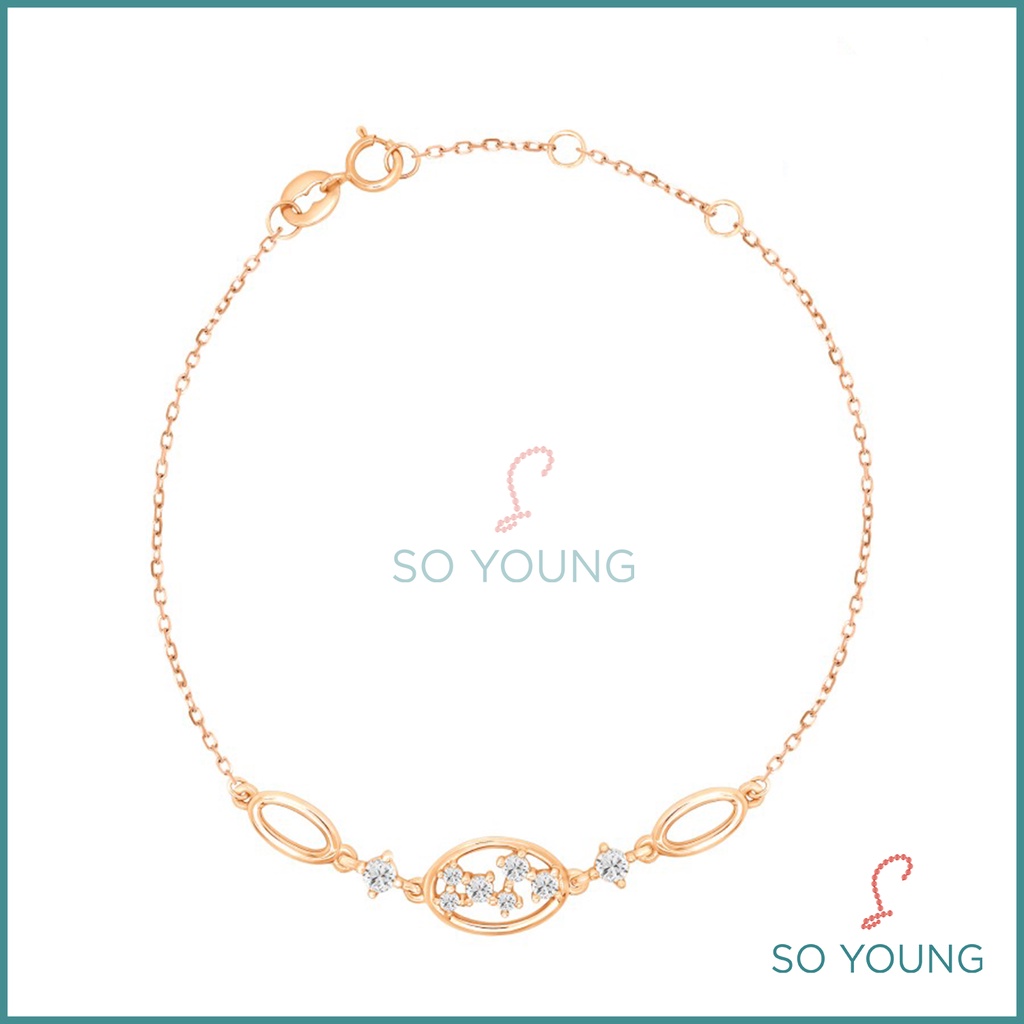 Gelang Sandra Dewi Gold Galaxy Interstellar BC210200 Kadar 18K