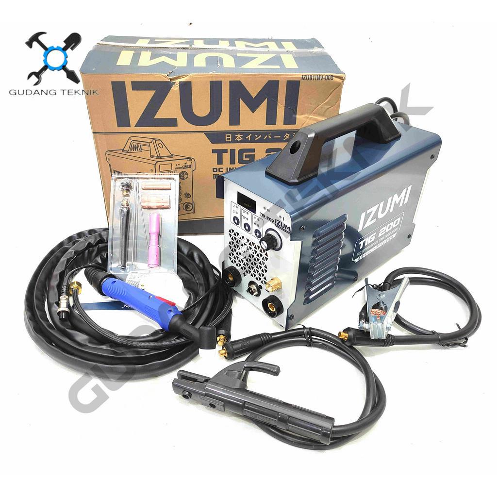 Mesin Las Argon 200A TIG 200 IZUMI / Inverter Trafo Travo Listrik MMA TIG-200 - Inverter Welding TIG-200 IZUMI