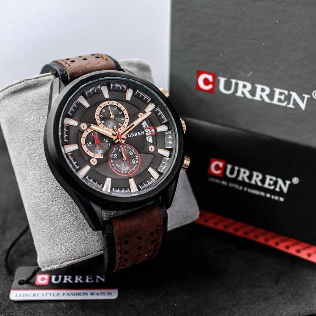 JAM TANGAN PRIA CURREN ORIGINAL 8290 CHRONOGRAPH PLUSBOX