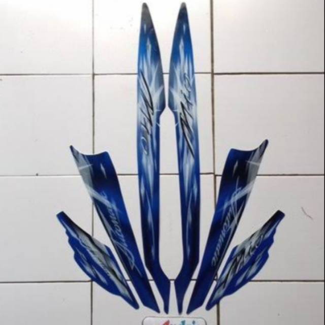 Striping Yamaha Mio smile biru