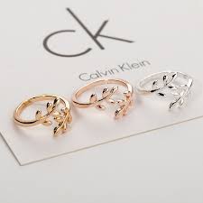 Cincin Wanita Korea Cincin Perhiasan Daun Ring