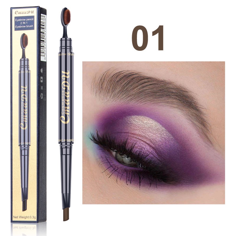 CMAADU EYEBROW PENCIL 2 IN 1 EYEBROW BRUSH