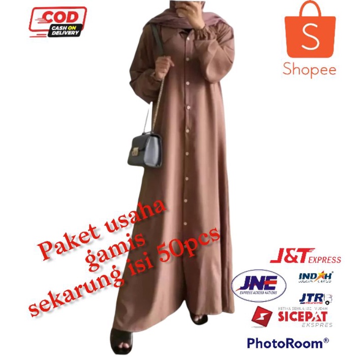 Termurahhhh.. paket usaha 50pcs gamis, baju gamis dewasa, gamis murah,baju gamis murah,gamis dewasa 