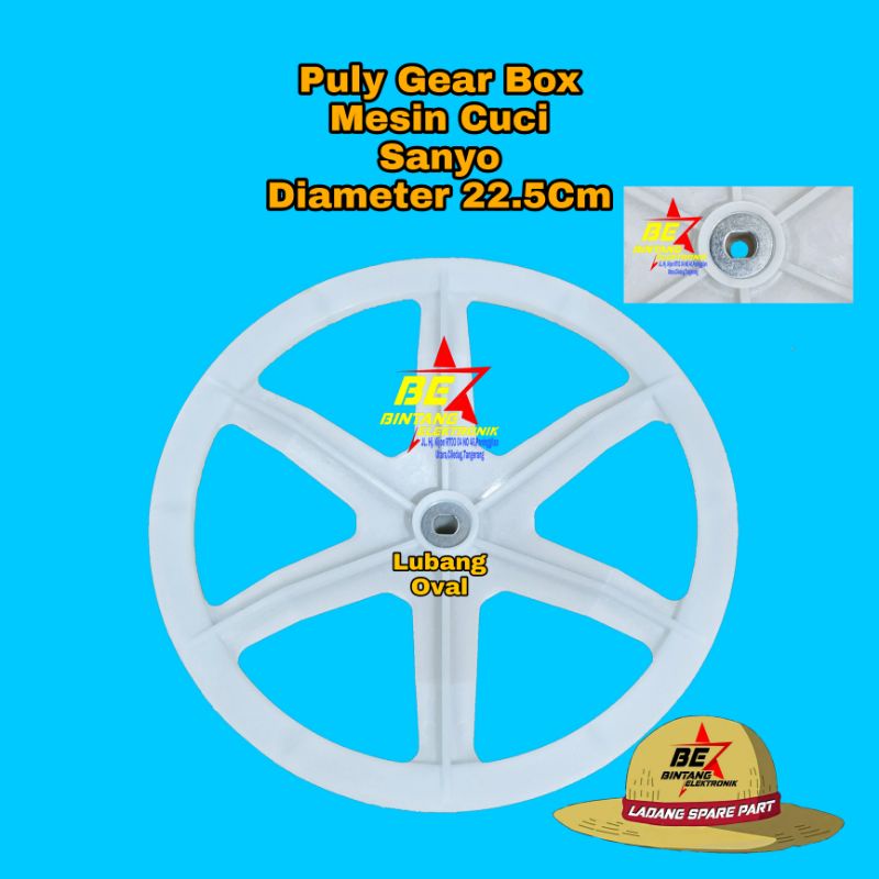 PULLY GEARBOX MESIN CUCI SANYO 2 TABUNG PULI GEAR BOX SANYO PULY GIRBOK SANYO