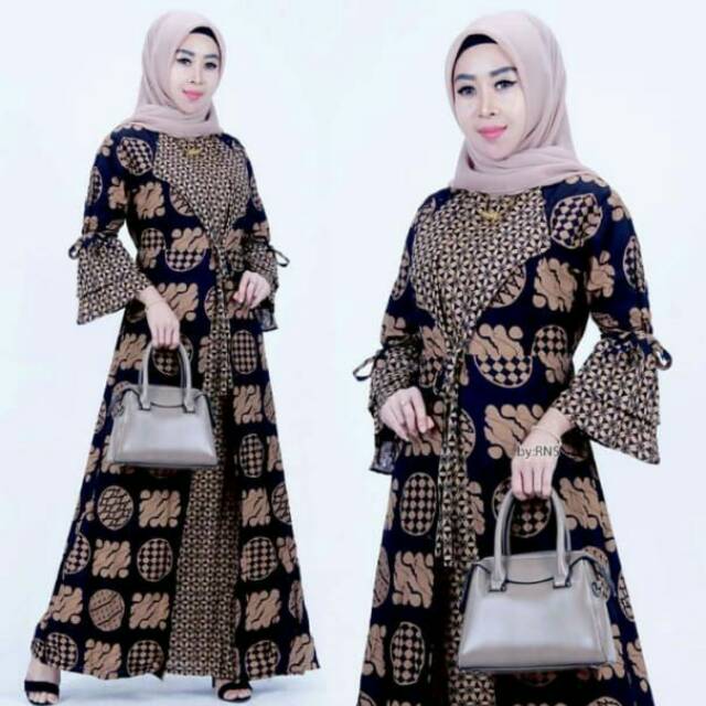 GAMIS BATIK JAZZY MOTIF TENUN SONGKET TRIBAL BIG SIZE JUMBO XXL LD 110