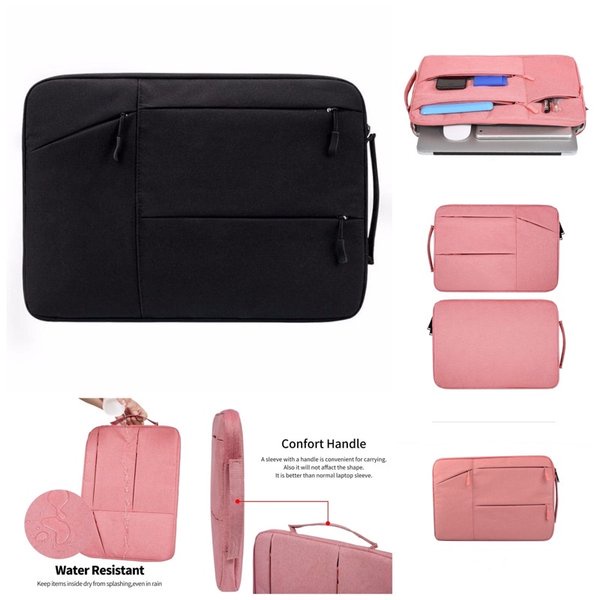 MacBook Air Pro AIR M1 13 Tas Jinjing Laptop Protective Sleeve PINK