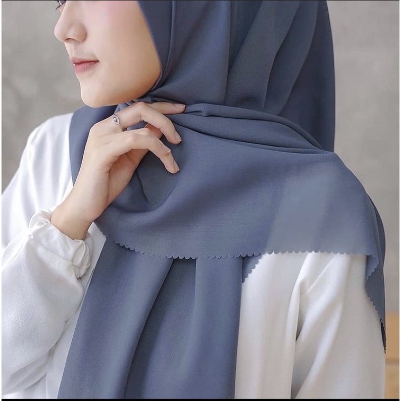 Jilbab Hijab Bella Square Lasercut Segi Empat Premium / Bella Lasercut / Kerudung Segiempat Lasercut