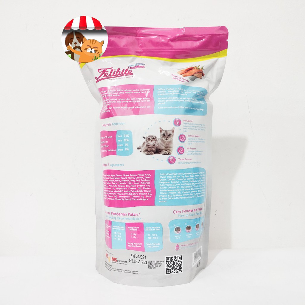 Felibite Mother &amp; Kitten 800gr Freshpack Makanan Kucing Menyusui &amp; Anak Kucing