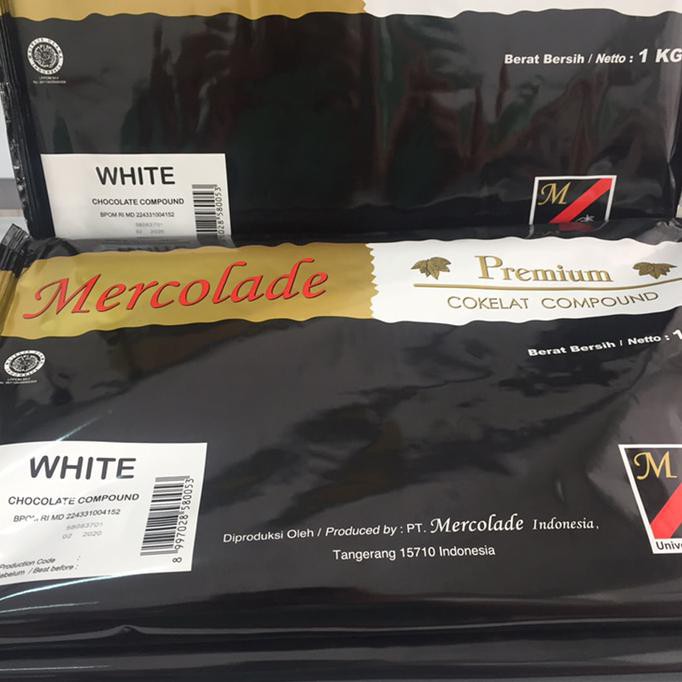 

Mercolade Premium White Coklat Compound 1kg