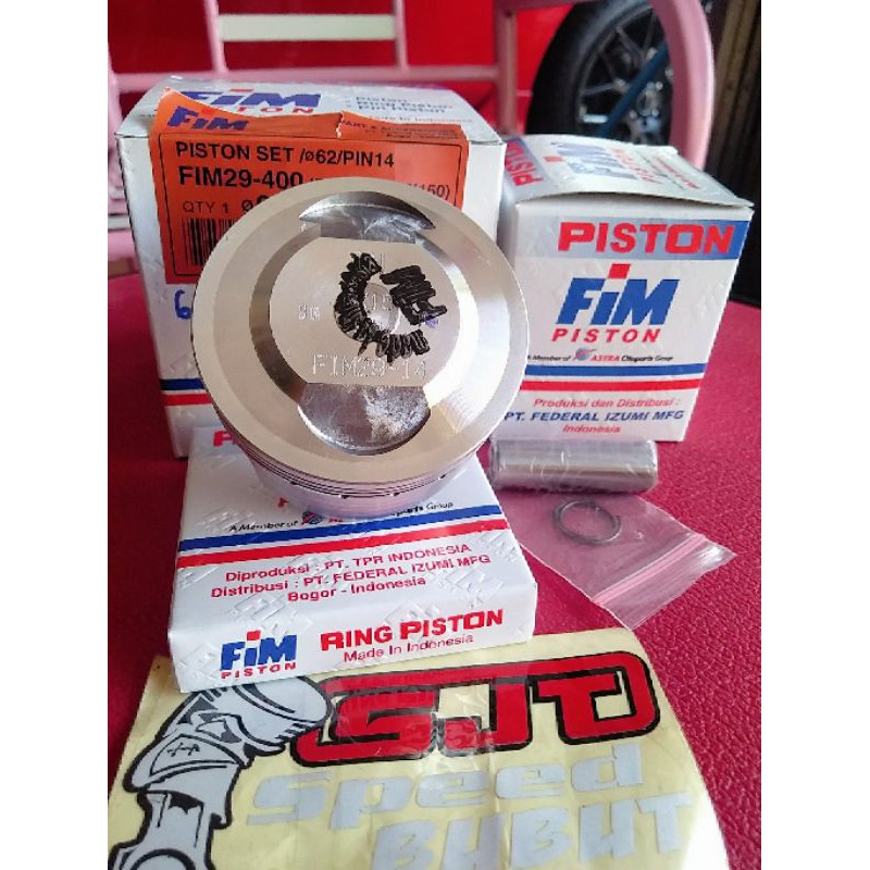 piston fim klx diameter 62 mm pen14 fim29 klx bore up