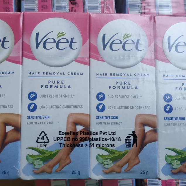 VEET Hair Removal Cream - Krim Penghilang Perontok Bulu Rambut Ketiak/Kaki/Tubuh (25gr - 60gr)