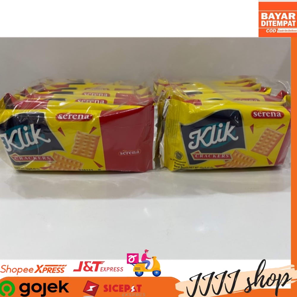 

Serena Klik Crackers Cemilan Snack isi 20 pcs Berat 240gr