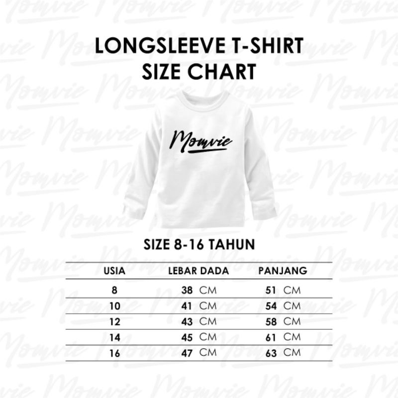 Long sleeve t shirt boys size 8-16 T momvie by paddlekids / kaos lengan panjang momvie paddle kids