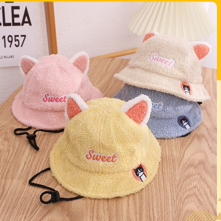 Topi Bucket Anak Perempuan 3 - 6 tahun SCAT Dengan Tali Dagu Import