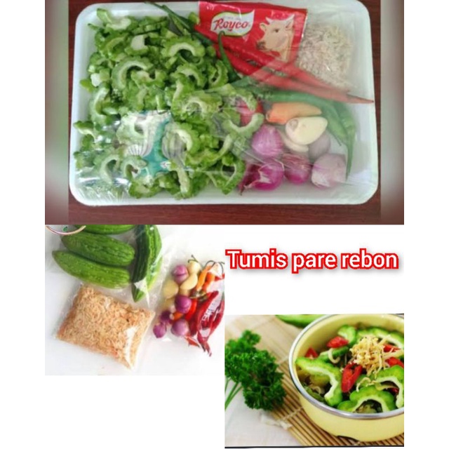 

paket tumis sayur pare udang rebon siap masak sayur pare pack segar