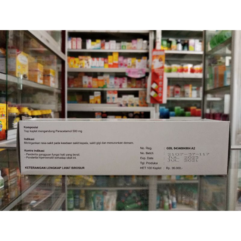 PARACETAMOL NOVAPHARIN 1 STRIP @10 TABLET - ED 05/2025