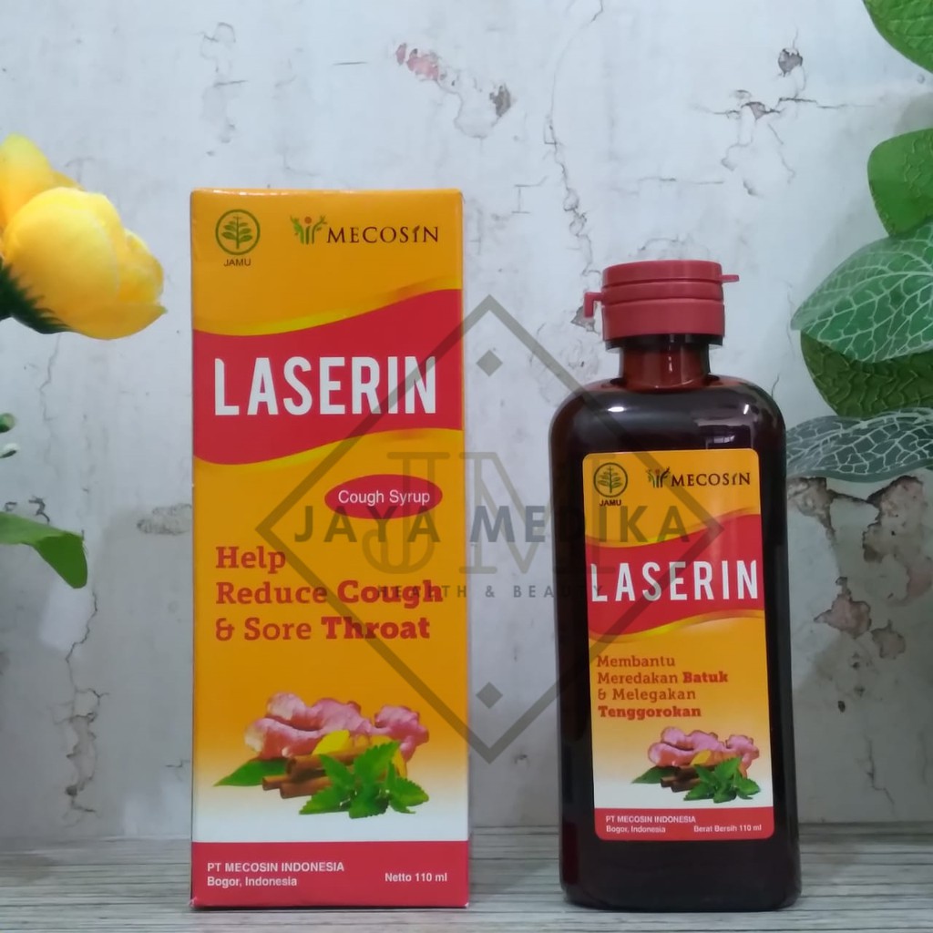 Laserin Mecosin 110 ml Meredakan Batuk &amp; Melegakan Tenggorokan