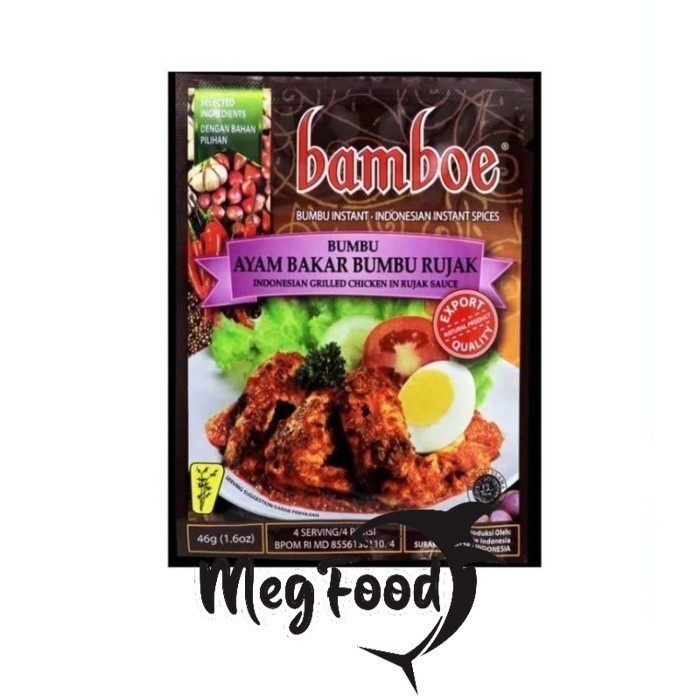 

Bamboe ayam bakar bumbu rujak bumbu instan 46 gr