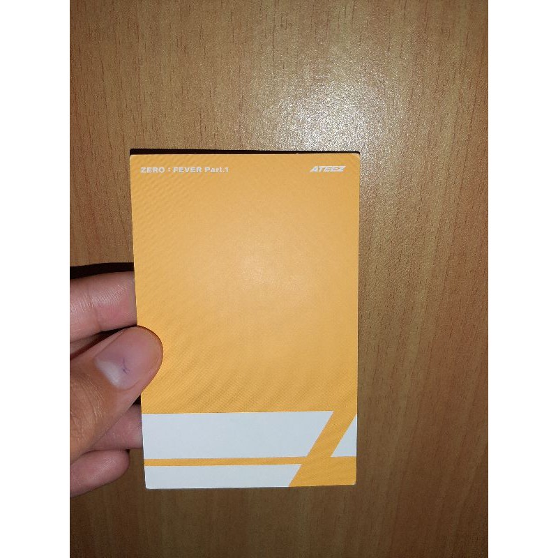 wooyoung thanxx photocard slight damage