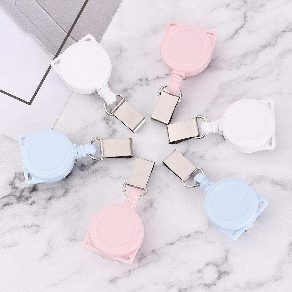 NICKOLAS1 Badge Reel Klip Name Tag Card Fashion Tarik Ditarik Perlengkapan Kantor Badge Holder Clip